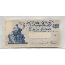 ARGENTINA COL. 431a BILLETE DE $ 5 PICK 264d